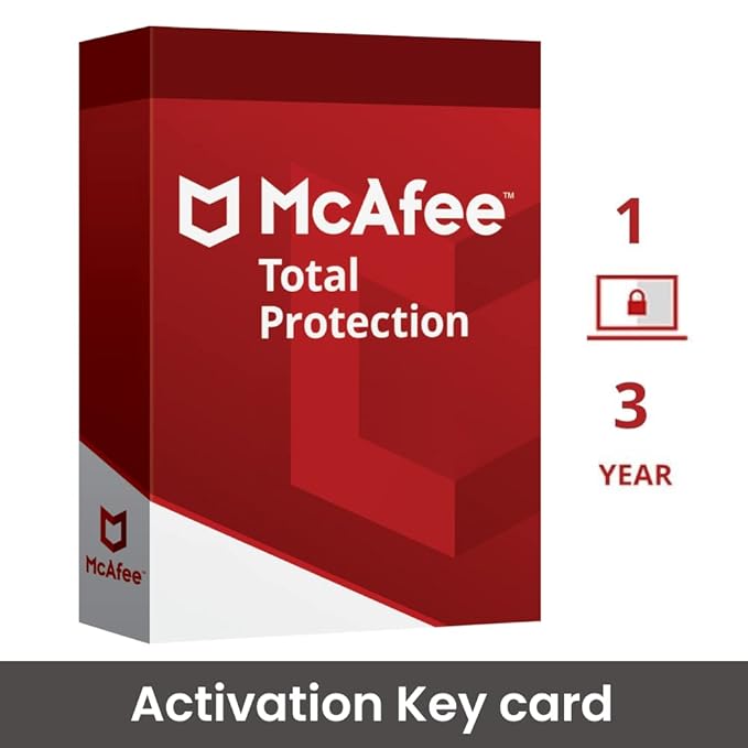 McAfee Total Protection 2025 | 1 Device, 3 Years | Antivirus Internet Security Software | Scam Protection & Identity Monitoring Included | PC/Mac/Android/iOS | Email Delivery